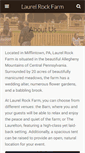 Mobile Screenshot of laurelrockfarm.com